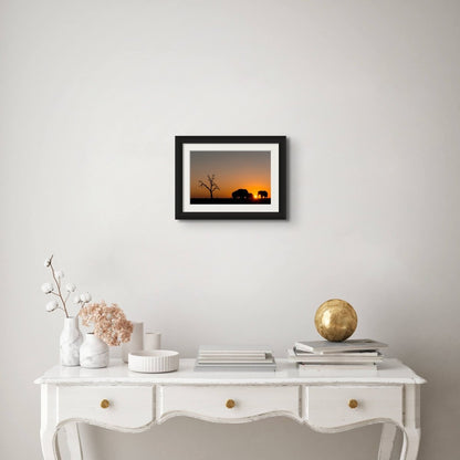 SAVUTI SUNDOWNER - Fine Art Print - Limited edition - Wall art - African Wildlife Photography